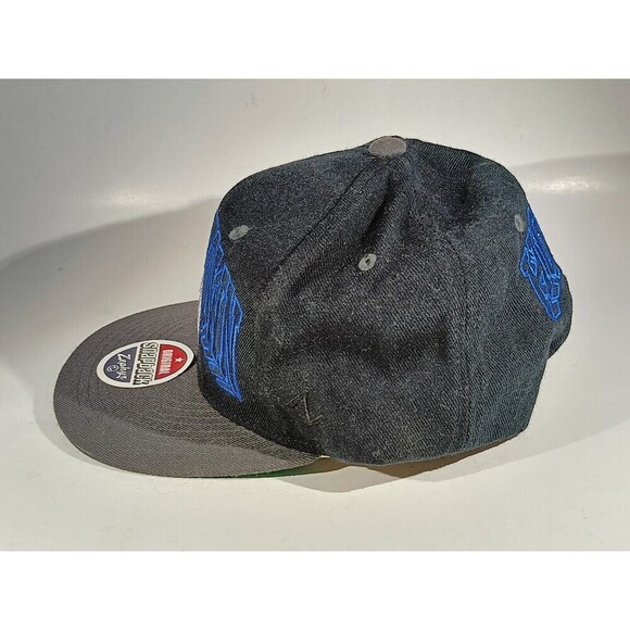 Vintage Georgetown Hoyas Snapback Hat Navy Blue Embroidered Adjustable Cap - Picture 4 of 9